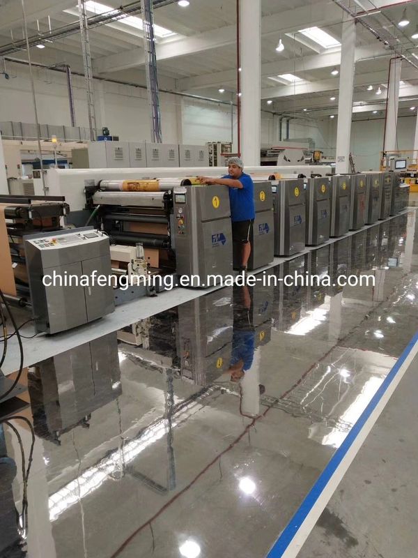 Max. Rewinder Diameter 1524mm/1200mm 4 Renkli Kaplı Kağıt Flexo Baskı Makinesi