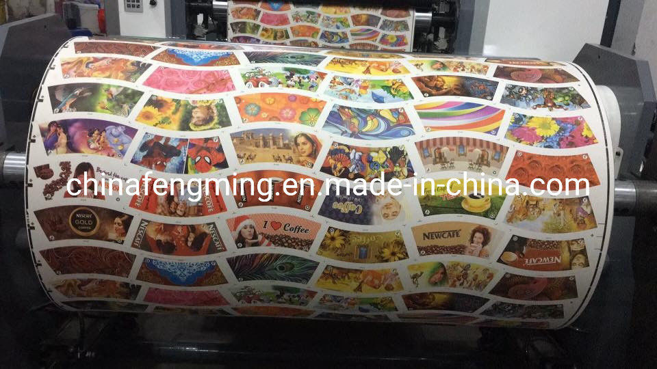 Kağıt Kupa Kağıt Çantası için Su Temelli Mürekkep Flexo Baskı Makinesi
