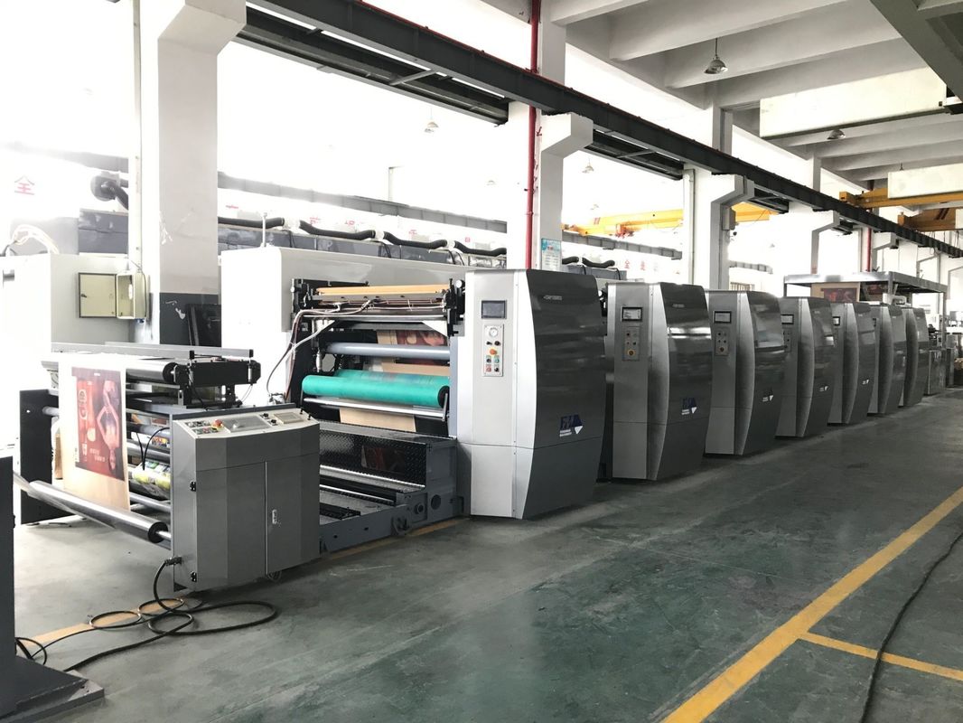 60-400GSM kağıt için Su Temelli Mürekkep Petal Tipi Yüksek Hızlı Flexo Baskı Makinesi