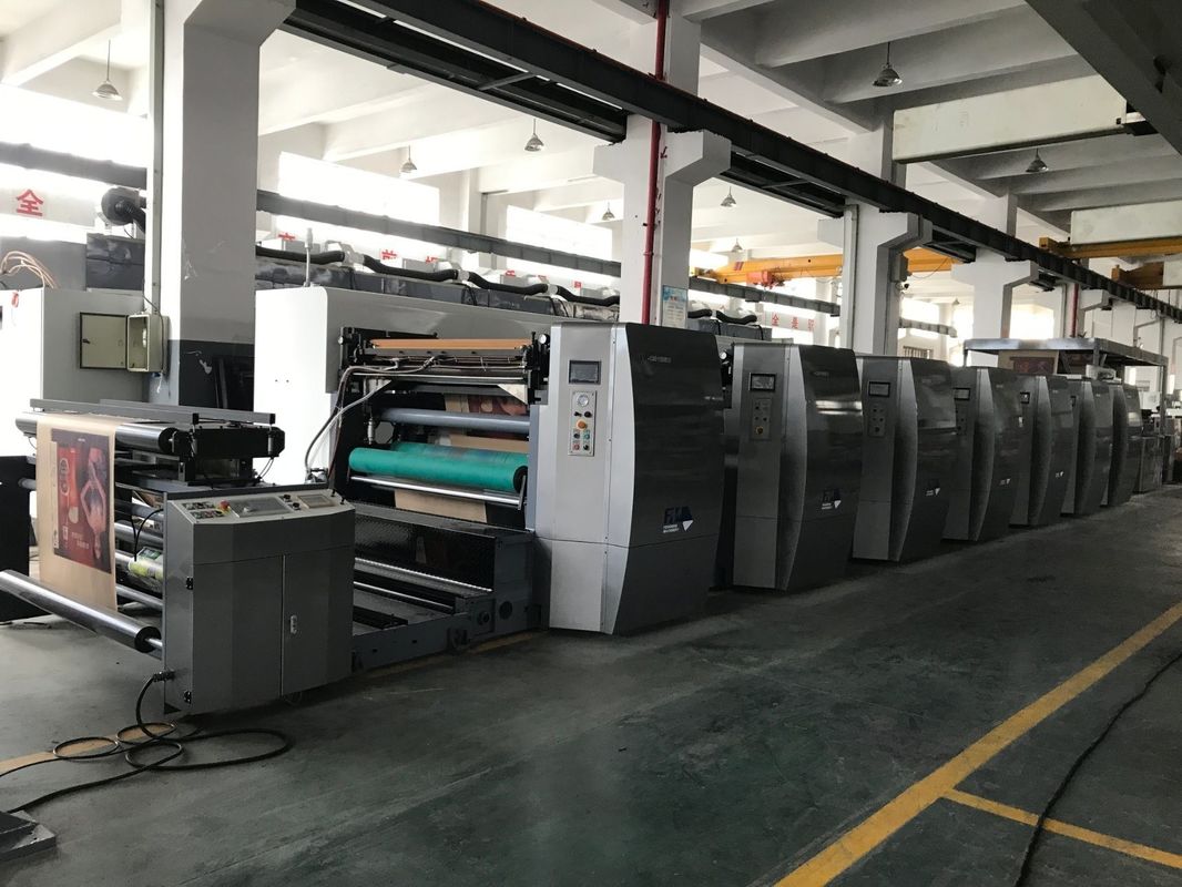 Kağıt malzemeleri için Seramik Anilox Roller Yüksek Hızlı 6 Renkli Flexo Baskı Makinesi