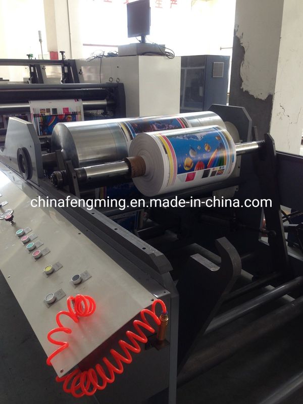 2 Renkli Fleksografik Baskı Makinesi 1020mm Seramik Aniloks Roleri ve UV IR Kurutucu ile