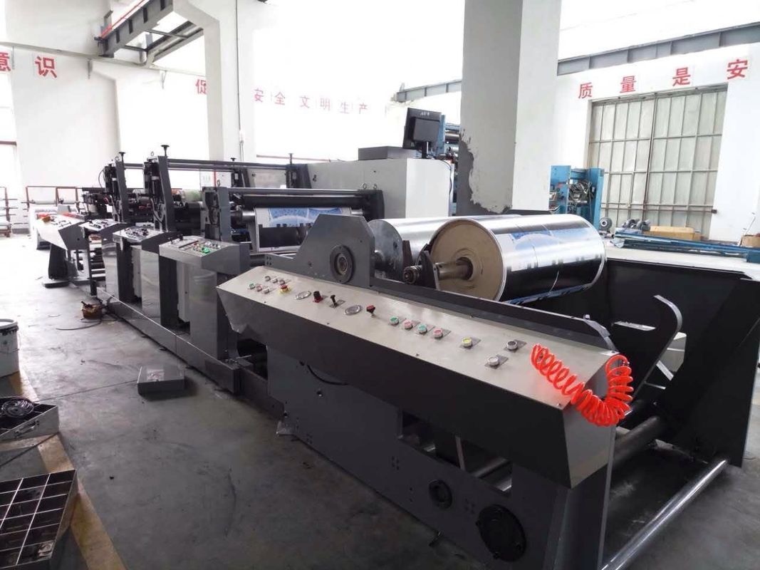 Güç kaynağı 380V 3pH 50Hz Fengming Altı Renkli Birim Tipi Kağıt Flexo Baskı Makinesi