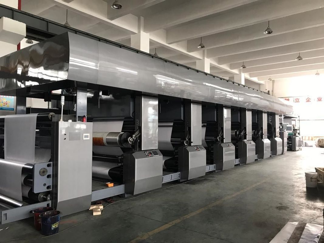 380V 3pH 50Hz güç kaynağı ve 7 renkli geniş yelpazede kağıt karton fleks baskı makinesi