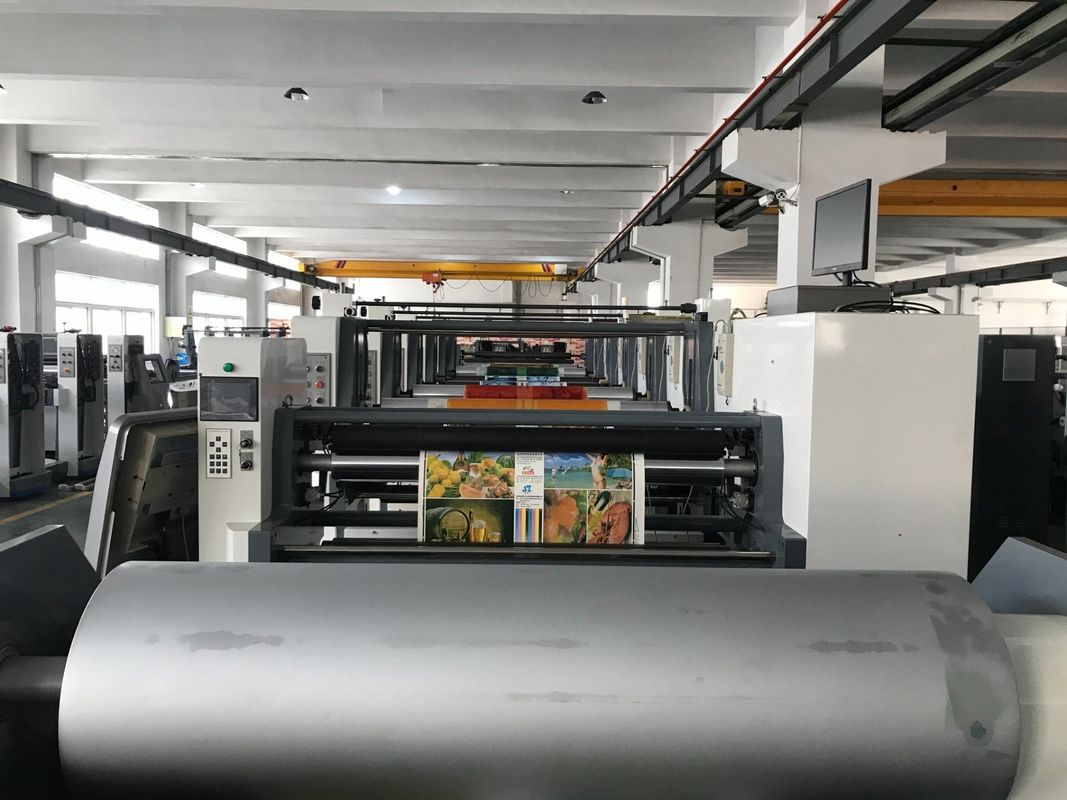 PE kaplamalı çift flexo baskı makinesi 100 mm Web Roller çaplı ve UV IR kurutucu
