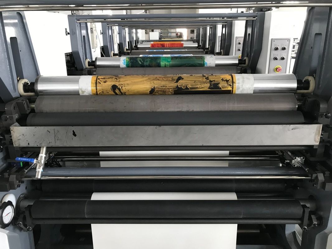 Özel istekler için sıcak hava IR kurutma sanat kağıdı / krom kağıdı flexo baskı makinesi