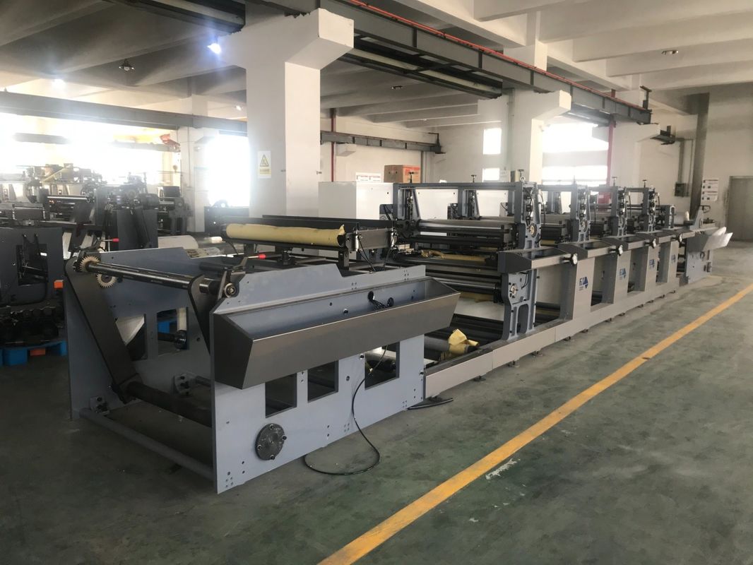 6 Renkli Fleksografi Renkli Kağıt Kupa Yazdırma Makinesi 380V 415V 440V 220V Güç kaynağı ile