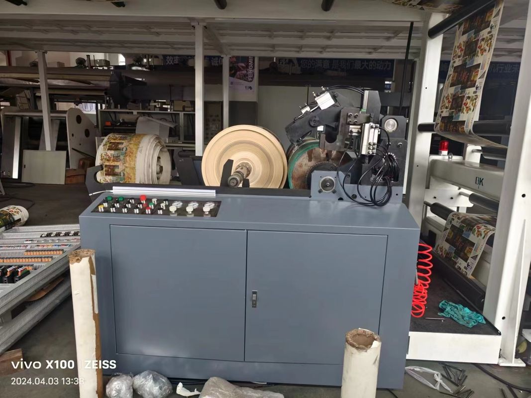 FM-TP1350 Doğa gazı Otomatik ambalaj kağıt üretimi için plastiksiz kaplama makinesi