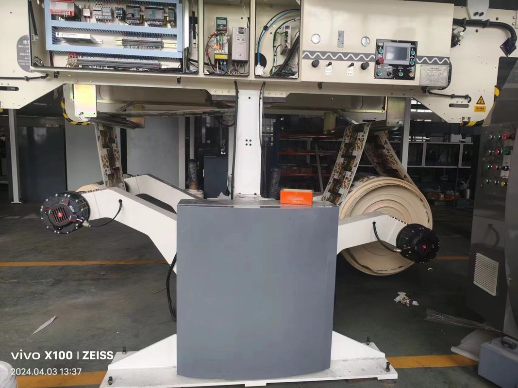 FM-TP1350 Otomatik ambalaj kağıdı üretimi için çift istasyonlu kaplama makinesi