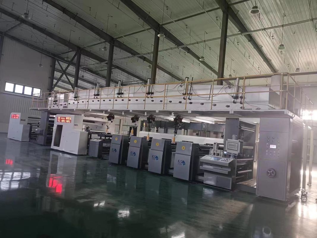 Max.Mechanical Hız 150m/min Büyük Rewinder çapı için Flexo Baskı Birimi 1524mm