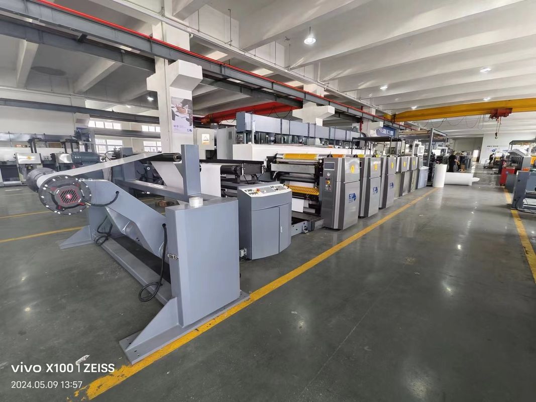 Otomatik kayıt pozisyon hafıza fonksiyonu ile birim tipi flexo baskı makinesi