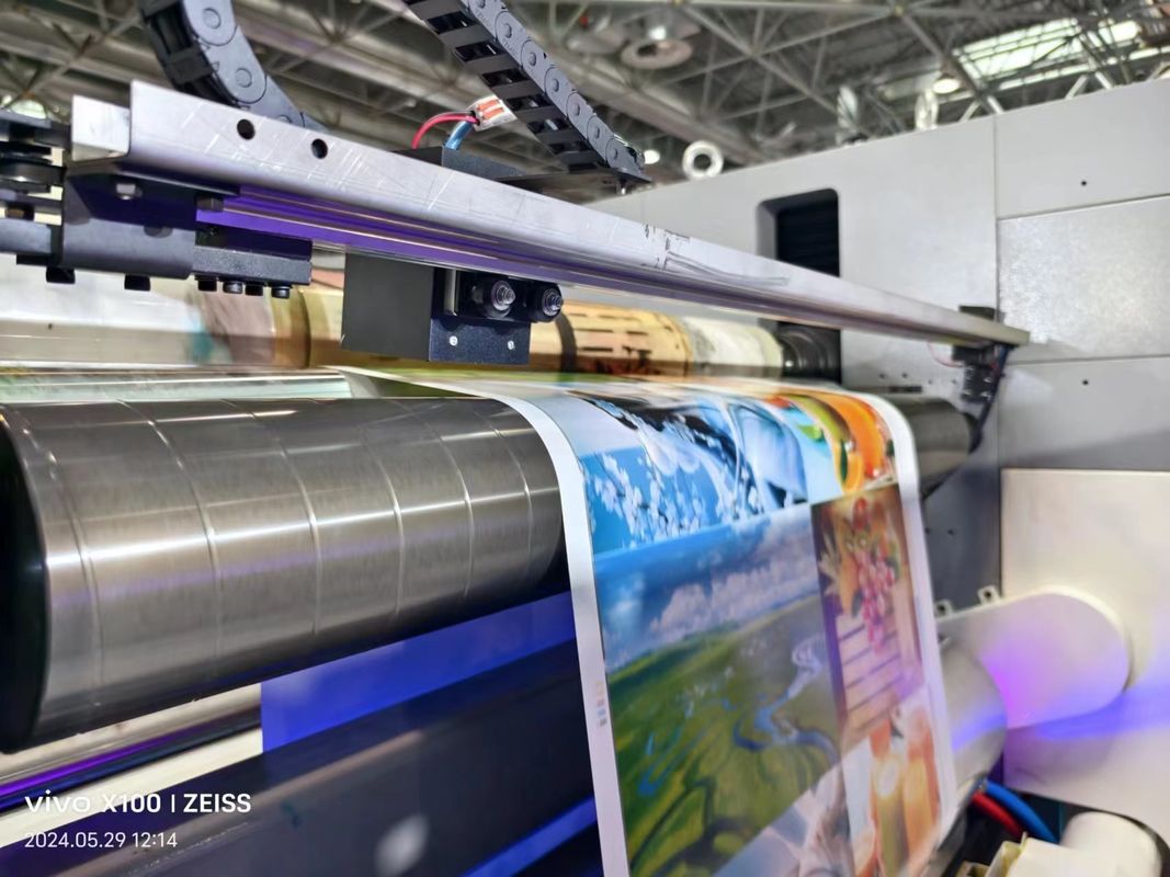 Otomatik Geniş Web 4 6 Renk birimi türü Plastik Pe Film Roll Flexo Baskı Makinesi Fiyatı