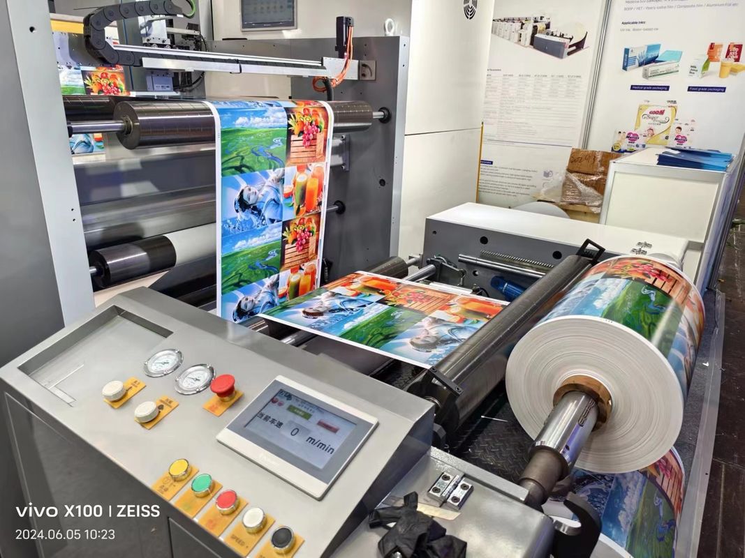 Otomatik Geniş Web 4 6 Renk birimi türü Plastik Pe Film Roll Flexo Baskı Makinesi Fiyatı