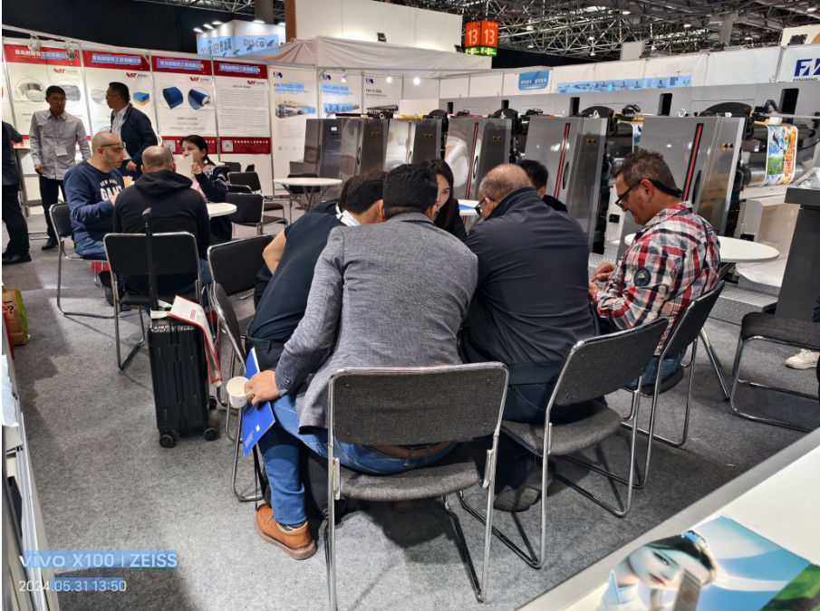Etiket çantası ve kart baskı için çevre dostu kağıt saman flexo baskı makinesi
