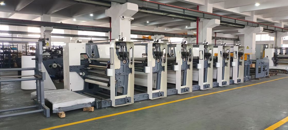 Fleksografik Yazıcılar 4 Renkli Flexo Pres Etiket Baskı Makinesi Kağıt Kupa
