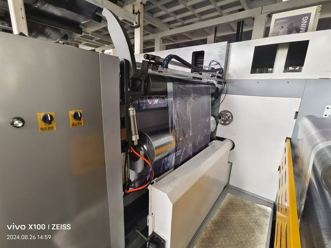 Yüksek verimlilikli kumaş etiketi kağıt film poşeti tipi dokunulmamış fleksografik baskı makinesi