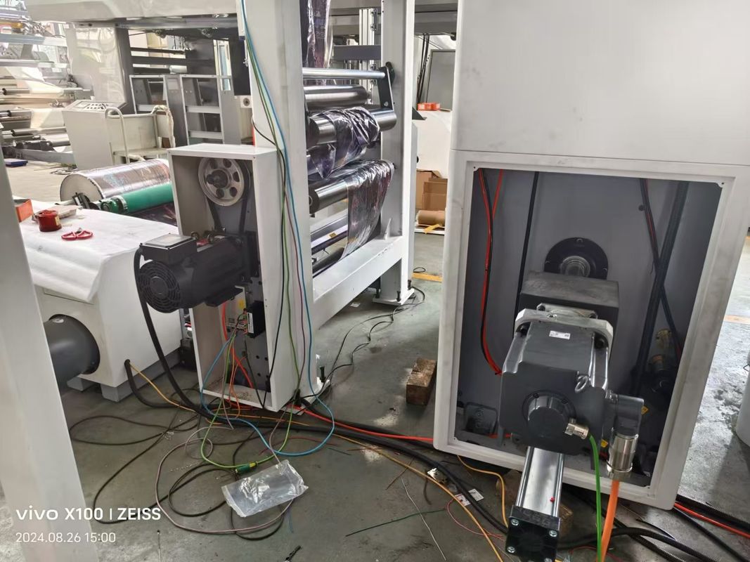 Yüksek verimlilikli kumaş etiketi kağıt film poşeti tipi dokunulmamış fleksografik baskı makinesi