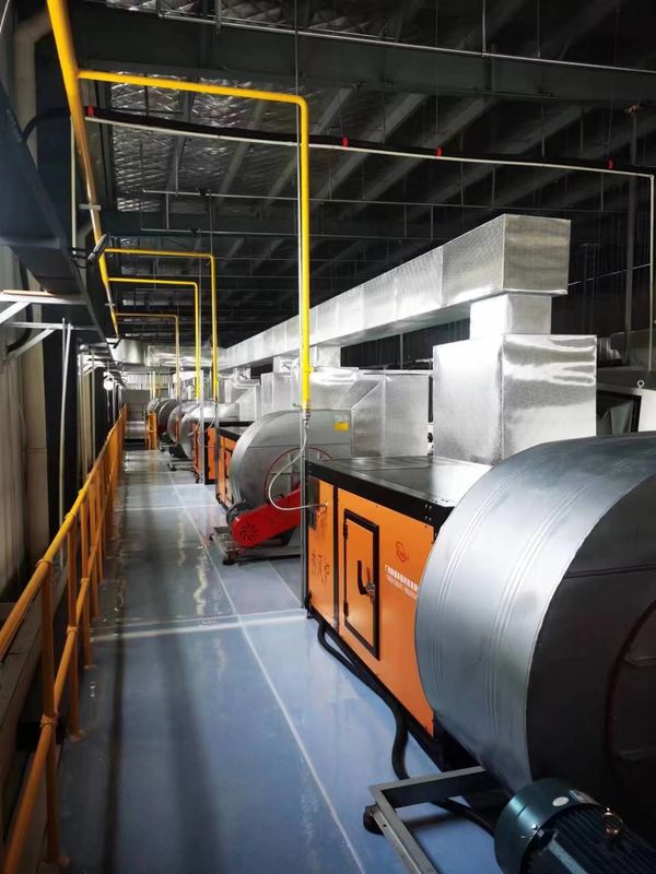 Çifte yuva döşeme kaplama makinesi 1100 genişliği 70 metre Fırın CCD algılama ve iki çerçeve X ışını algılama ile