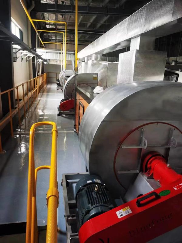 Çifte yuva döşeme kaplama makinesi 1100 genişliği 70 metre Fırın CCD algılama ve iki çerçeve X ışını algılama ile