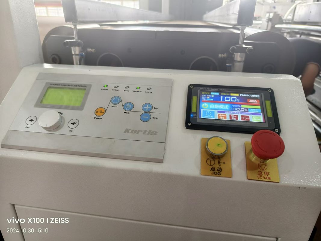 2.5m genişliğinde tam renk kaydı kaskadlı flexo baskı makinesi 6m ısıtıcı fırınla