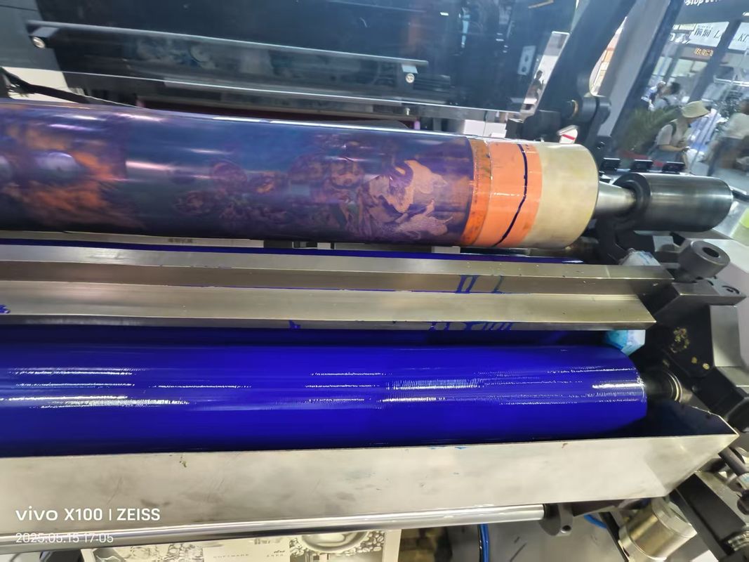 Otomatik Yüksek Hızlı 6 Renkli UV Flekso Baskı Makinesi Petal Ünite Tipi Fleksografik Baskı Makinesi