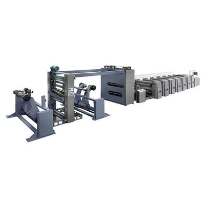 FM-CS Serisi 2/4/6/8 Renkli Baskı Makinesi Büyük Rewinder/Unwinder Kapasitesi