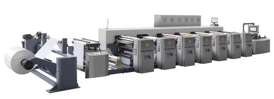 Yüksek Hızlı Servo Kontrol 6 Renkli Fleksiyon Baskı Makinesi Özelleştirme Yeteneği