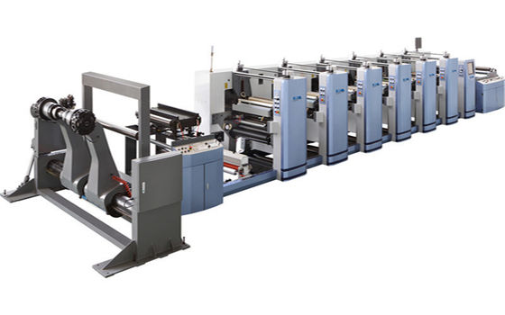 Kağıt fincan/kutusu/çanta için yüksek hızlı rulo 4 renkli fleksografik baskı makinesi FM-B920