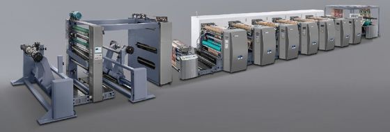 Maks. Web Genişliği 1450/1650/1850/2250mm Yüksek Hızlı Baskı için Flexo Baskı Makinesi