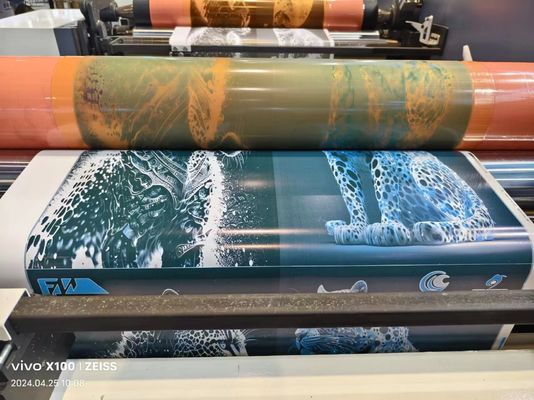 Otomatik Rol Kağıt Flexo Yazdırma Makinesi Hamburger Sandviç Hızlı Yiyecek Paketleme Çantası Kağıt