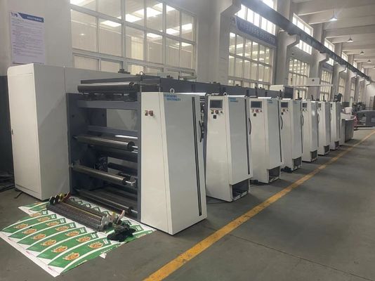 Yüksek Hızlı Baskı için Servo Sürüş Sistemi ile Kollu Tip Fleksiyonlu Baskı Makinesi