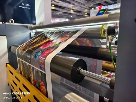 Mürekkep Rolleri Baskı Roleri'nden Ayrılmış Yumruklu Türlü Fleksiyon Baskı Makinesi