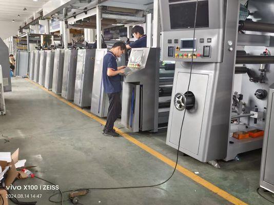 Farklı malzemelerde baskı için 10 Renkli Koltuk Tipi Yüksek Hızlı Flexo Baskı Makinesi